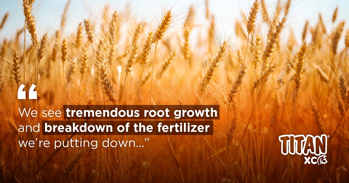 Canadian Grower Impressed by Root Growth with TITAN XC Technology